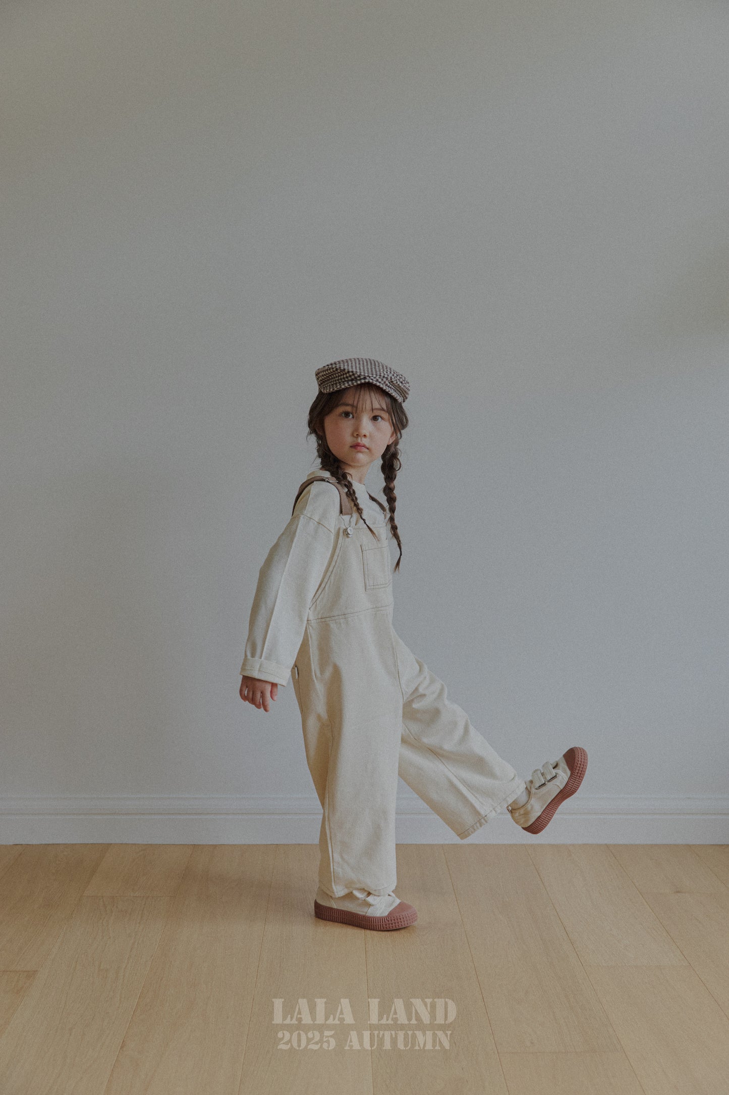 Kids Gingham Flat Cap