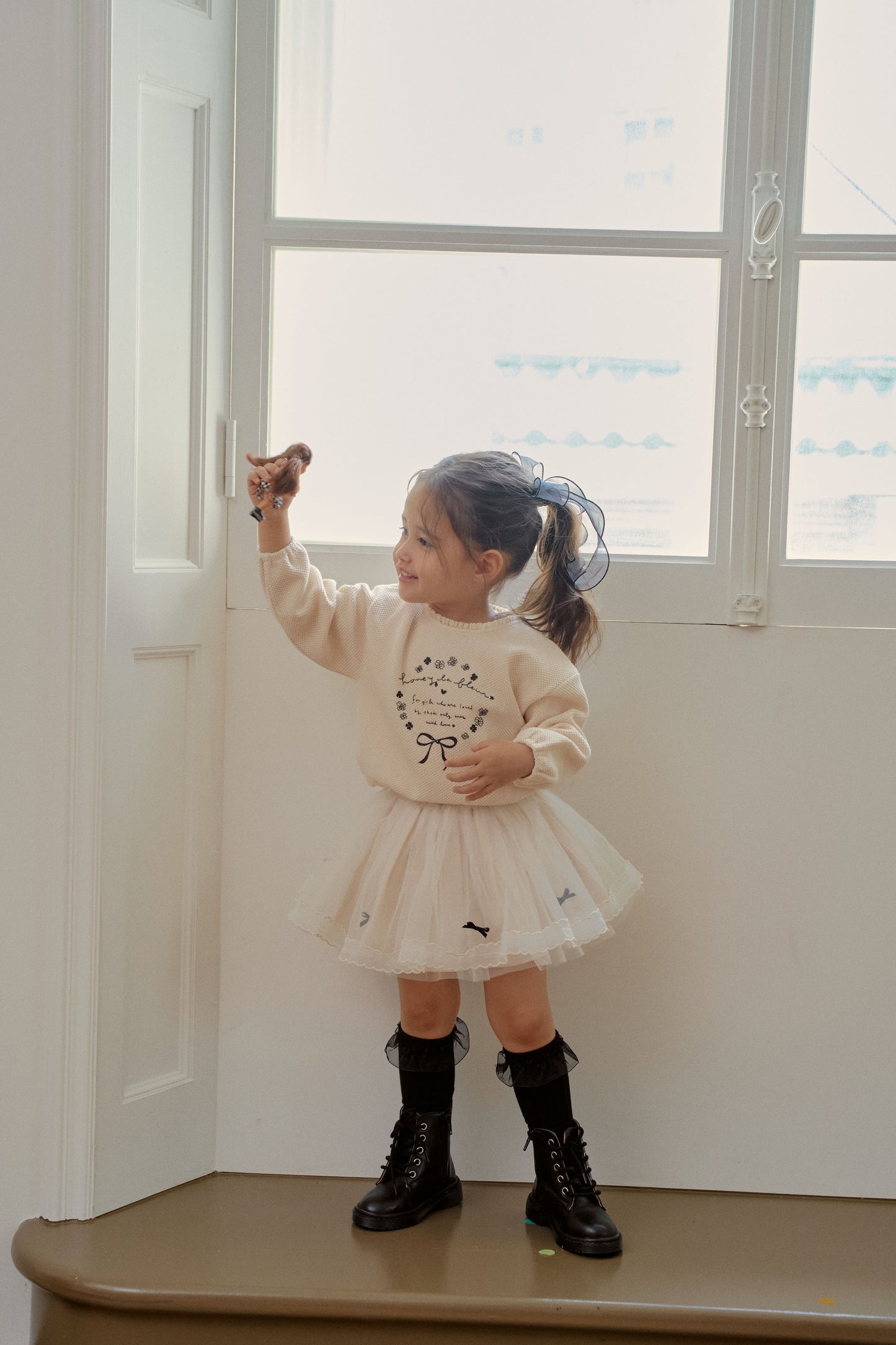 Ribbon Chiffon Skirt