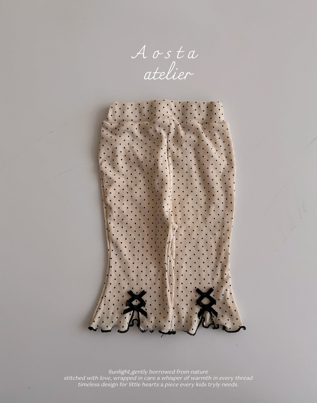 Ribbed Ribbon Pants