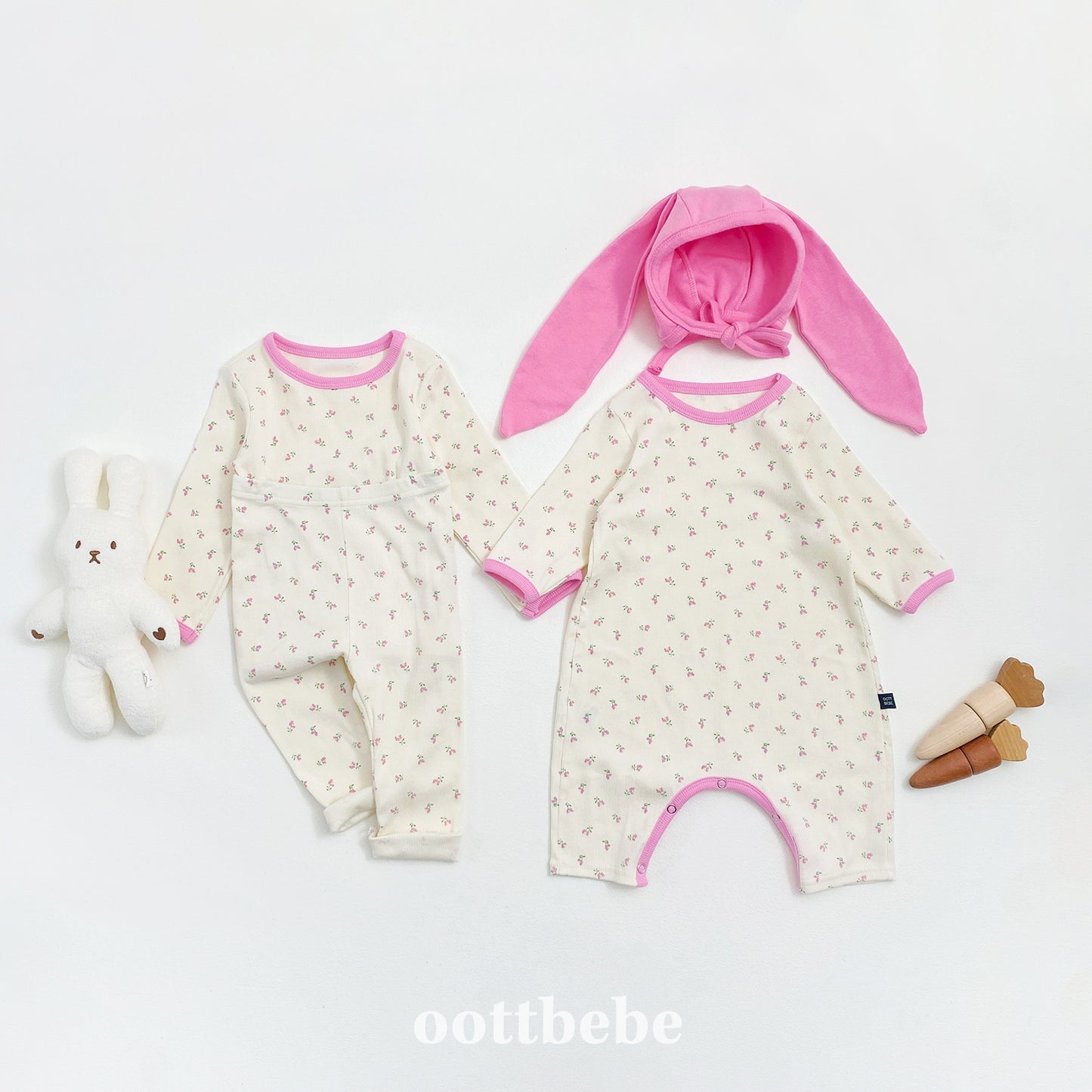 Flowerberry Ribbed Loungewear
