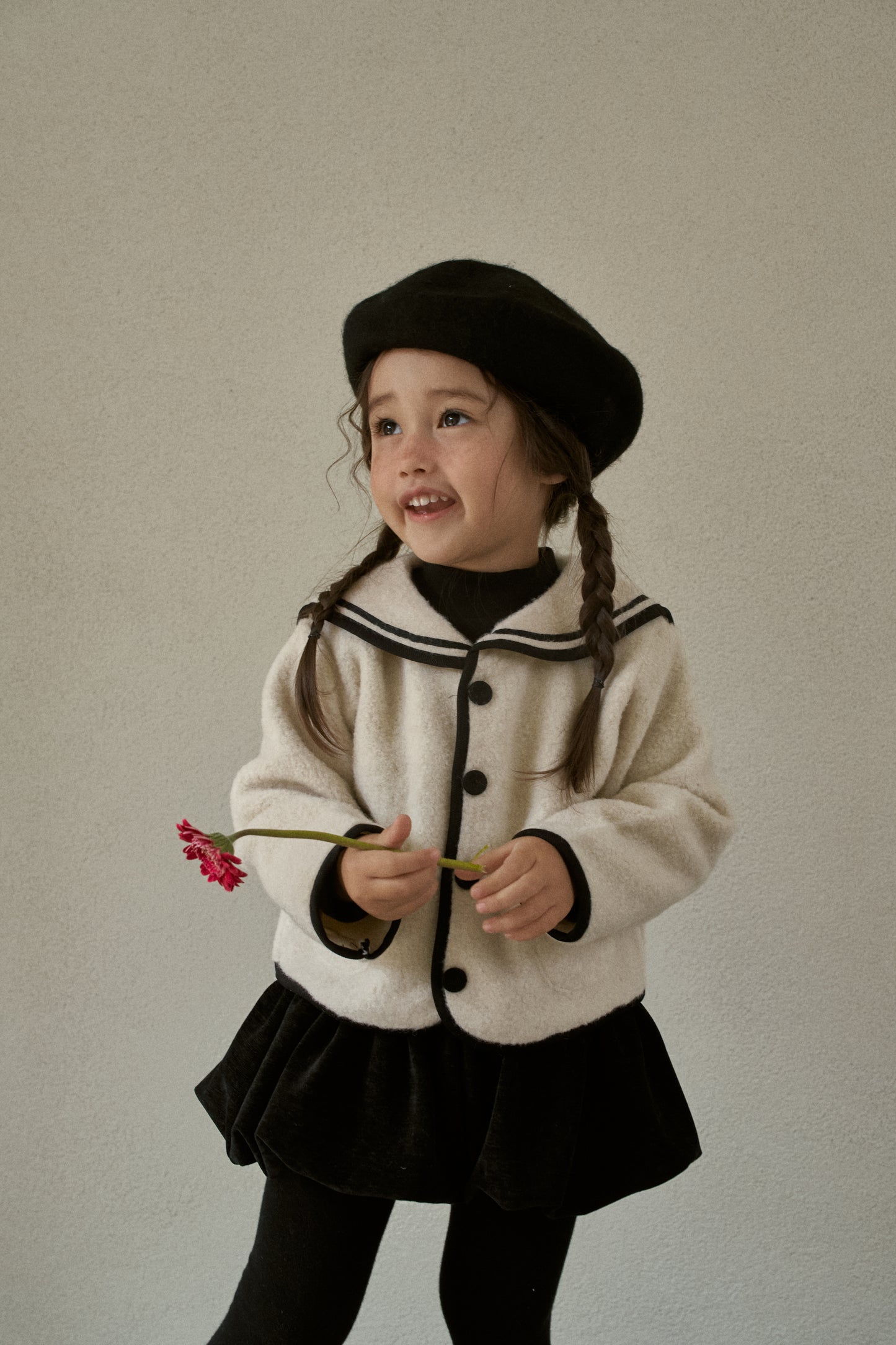 Sailor Collar Knit Jacket