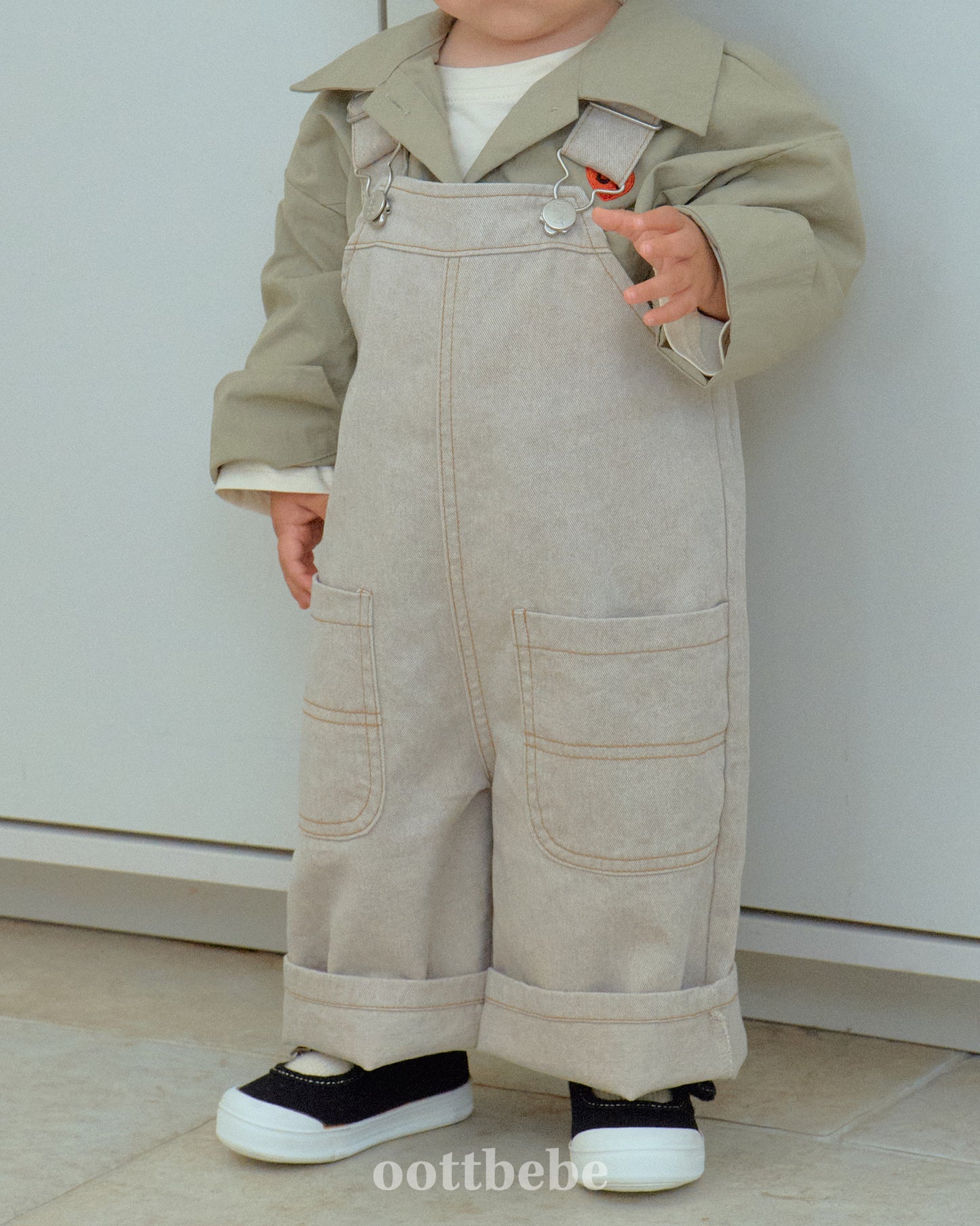 Grain Washed Overalls