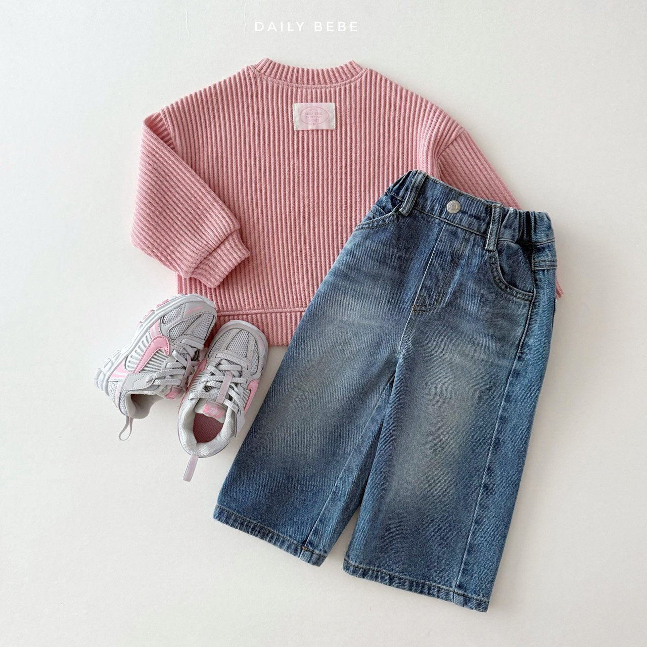Ribbed Knit Sweatshirt