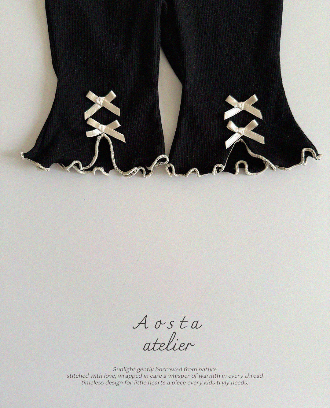 Ribbed Ribbon Pants