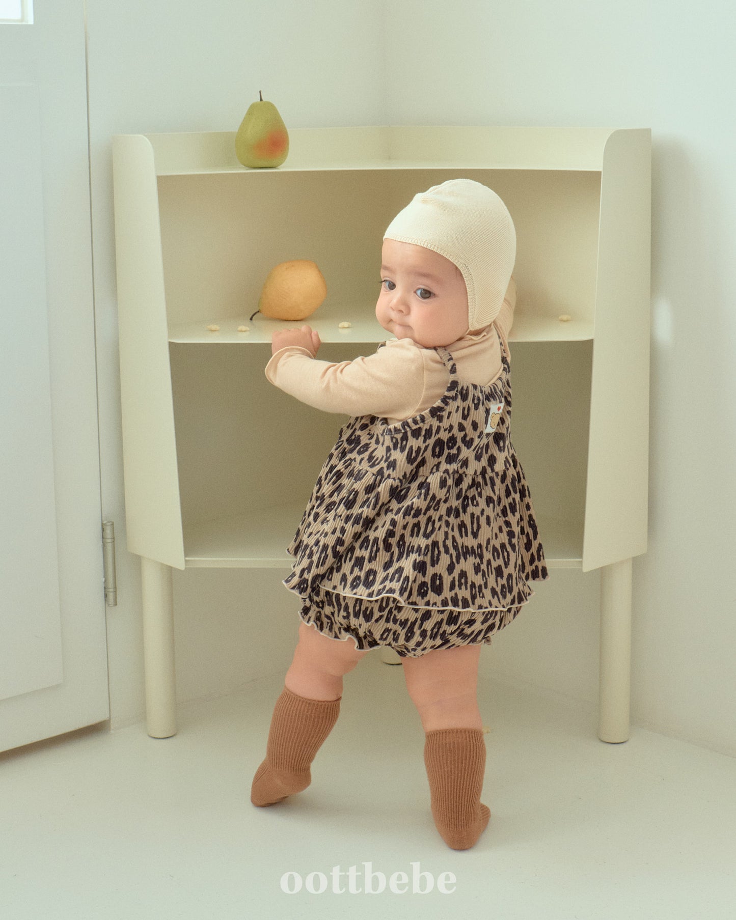 Baby Leopard Pleated Bloomer Set (Sibling Matching Outfit)