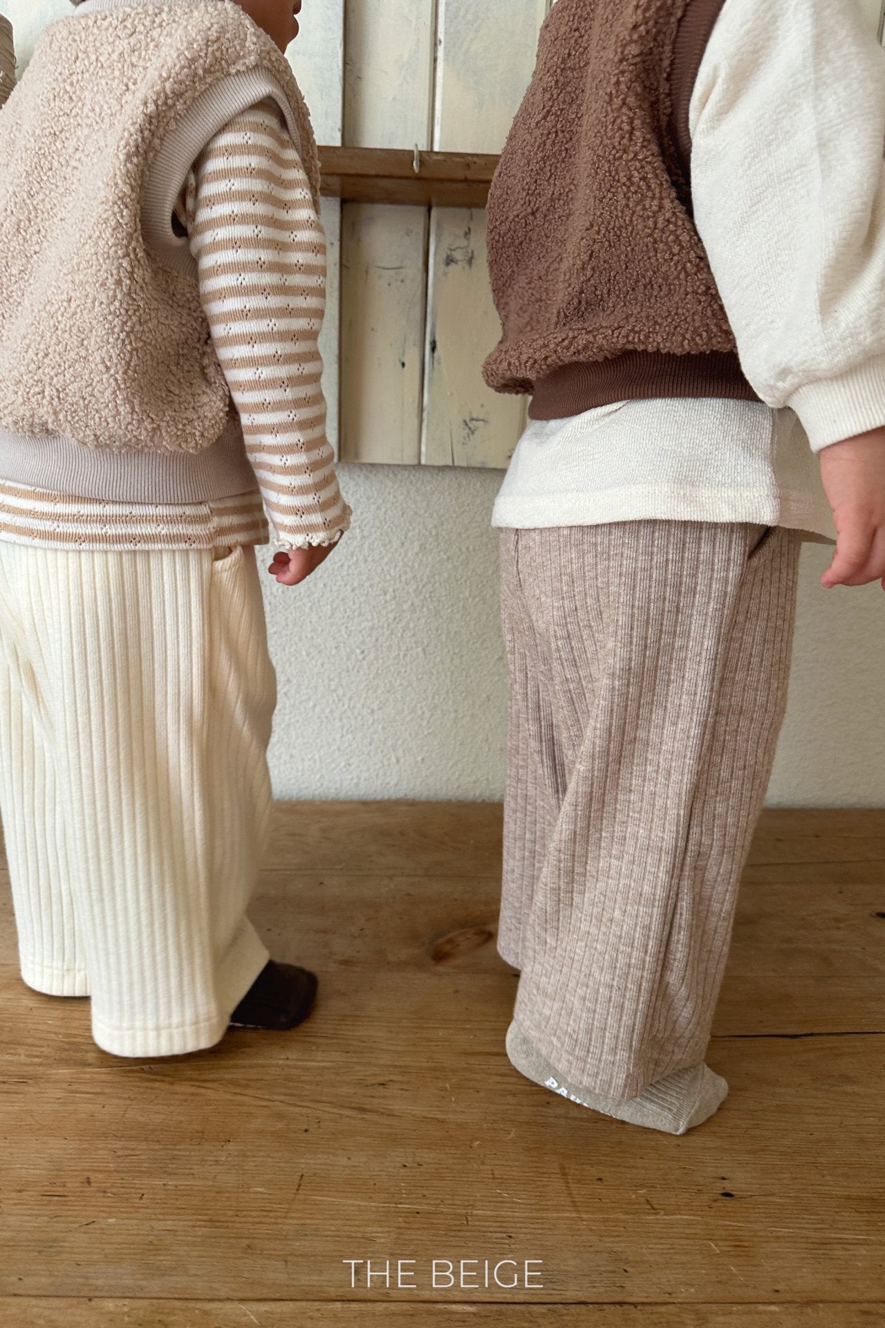 Ribbed Straight Pants