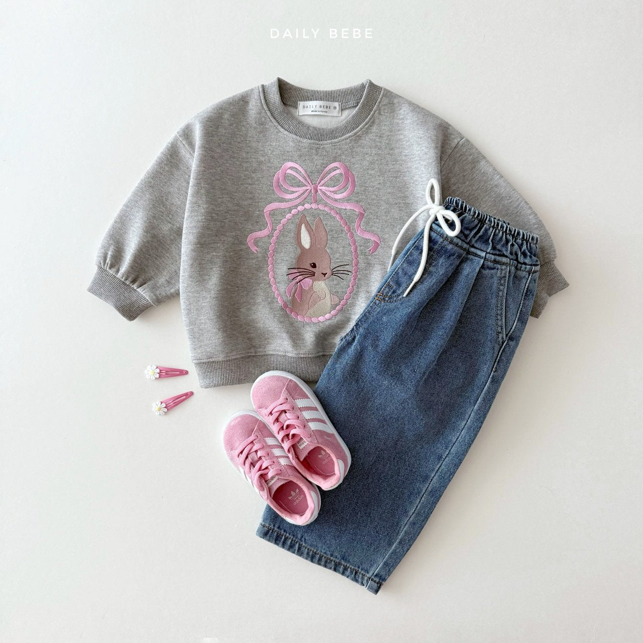 Bunny Embroidered Sweatshirt