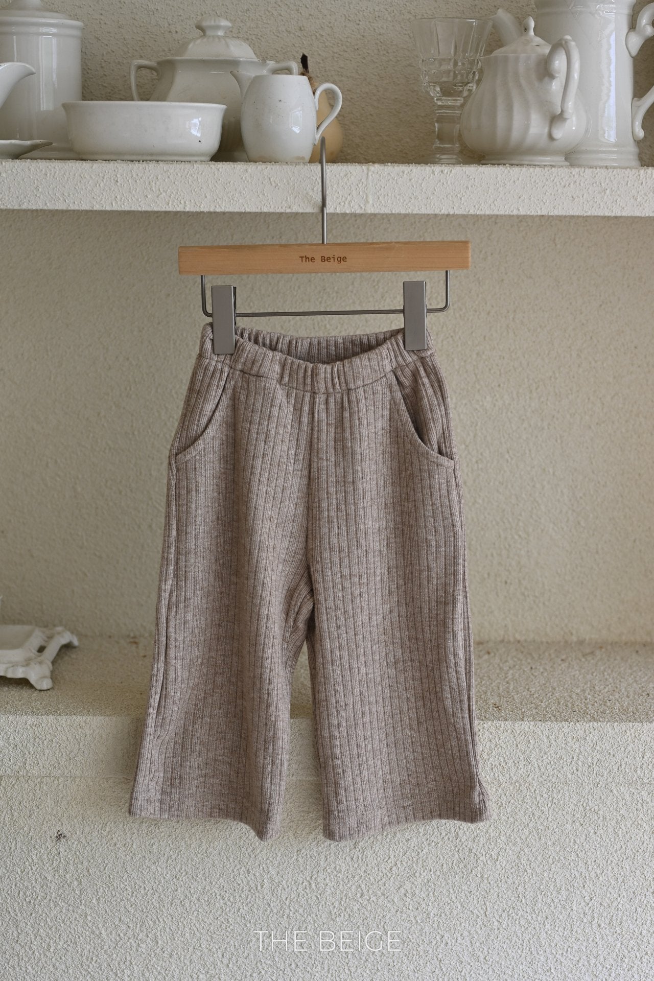 Ribbed Straight Pants