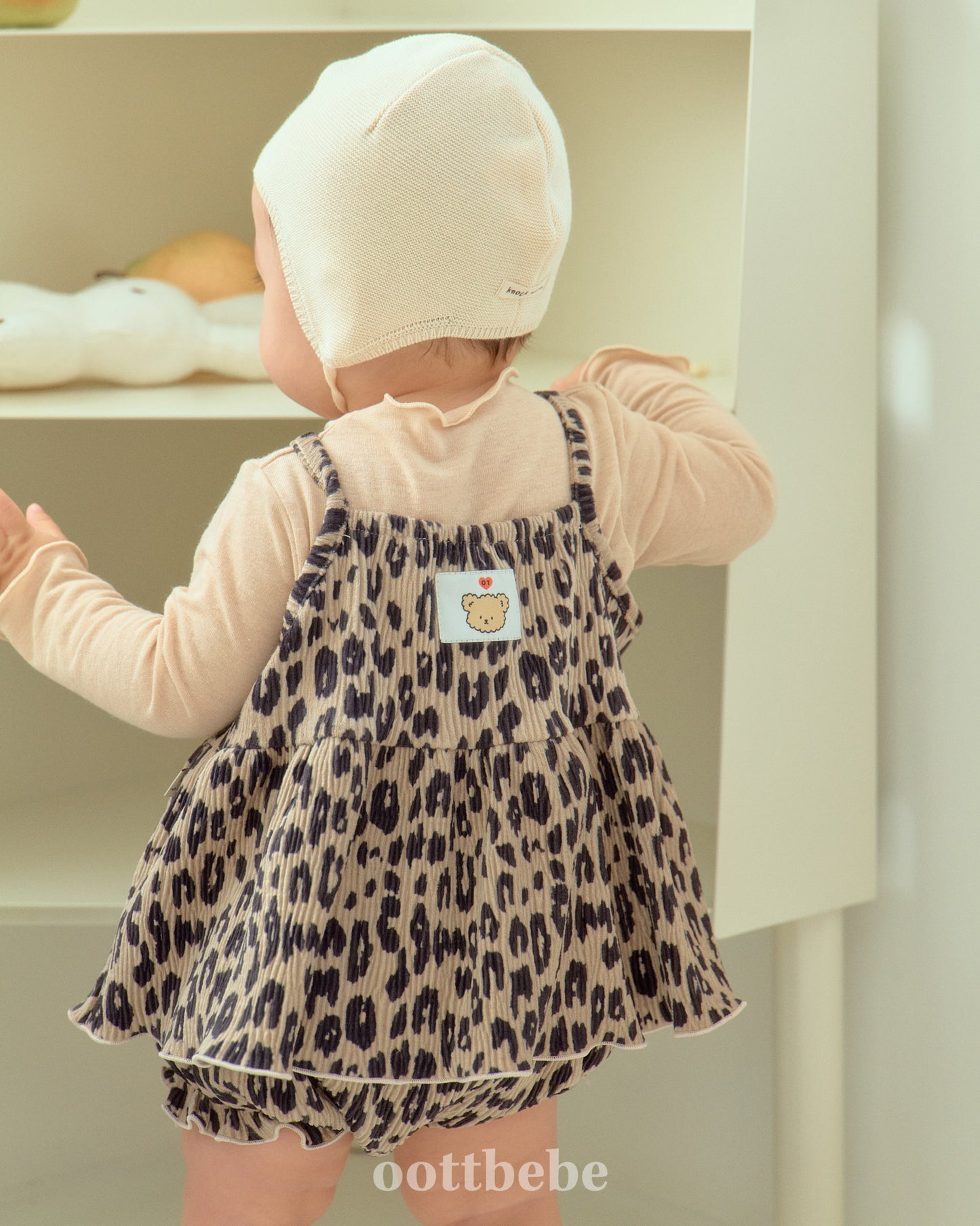 Baby Leopard Pleated Bloomer Set (Sibling Matching Outfit)