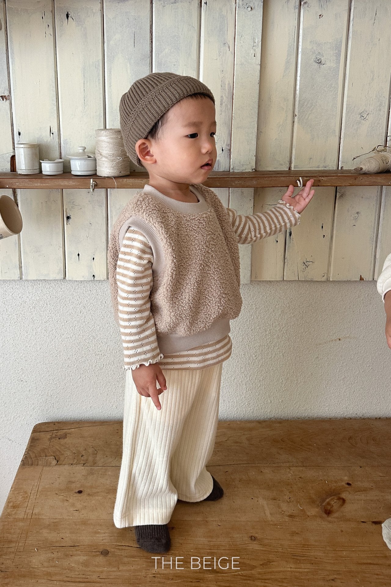 Ribbed Straight Pants