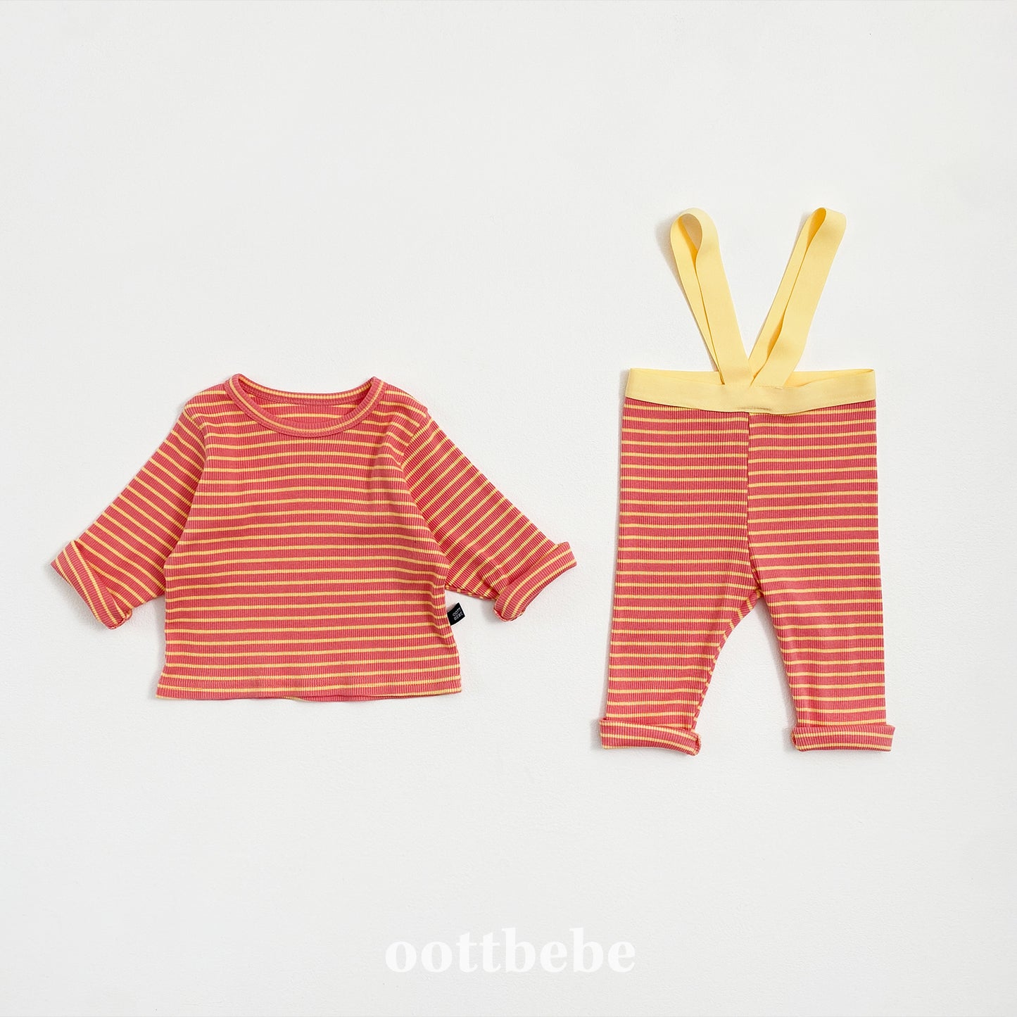 Baby Macaron Overall Set