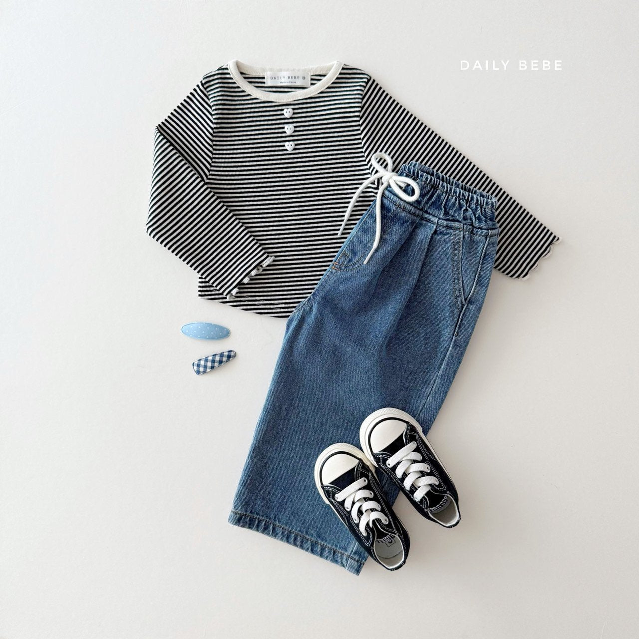 Striped Henley Tee