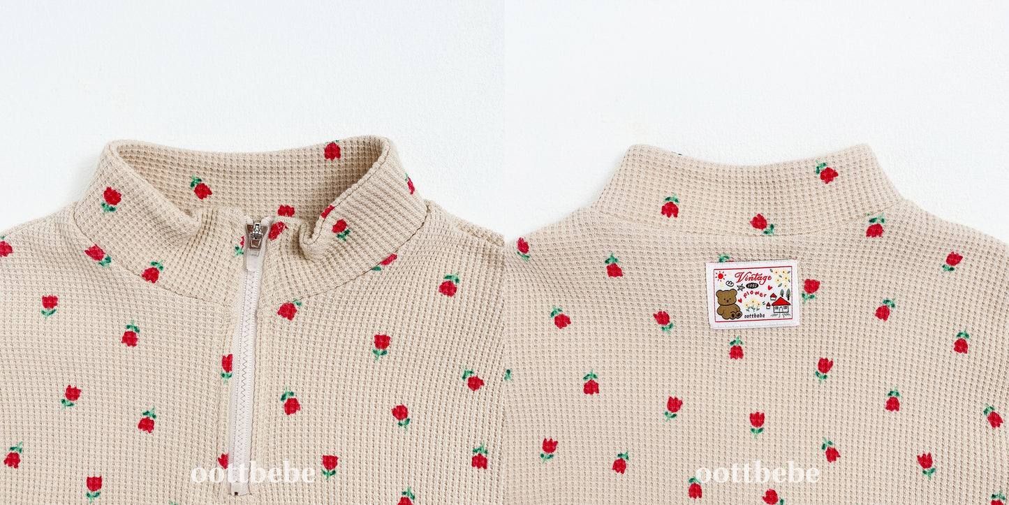 Sweet Waffle Anorak Set (Top & Bottom)