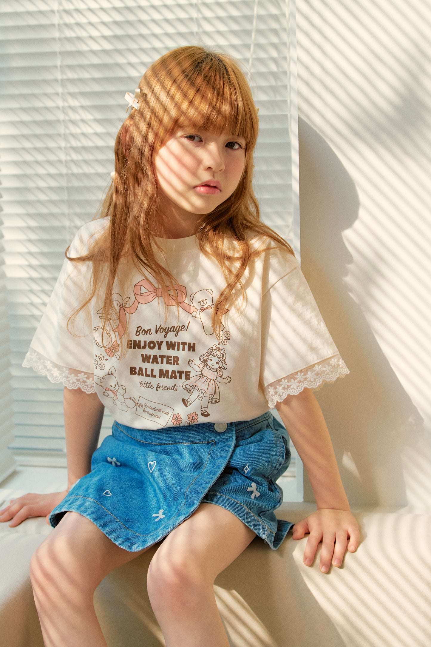 Wrap Denim Skirt Pants