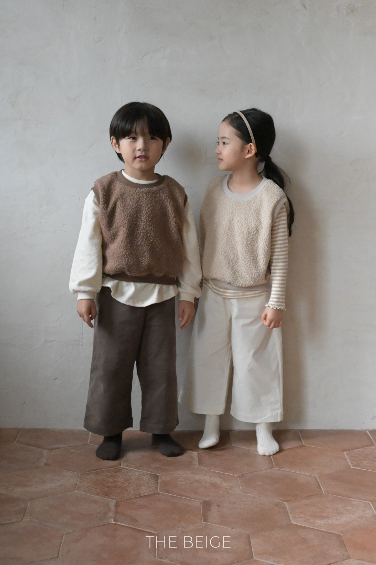 Button Strap Stretch Pants