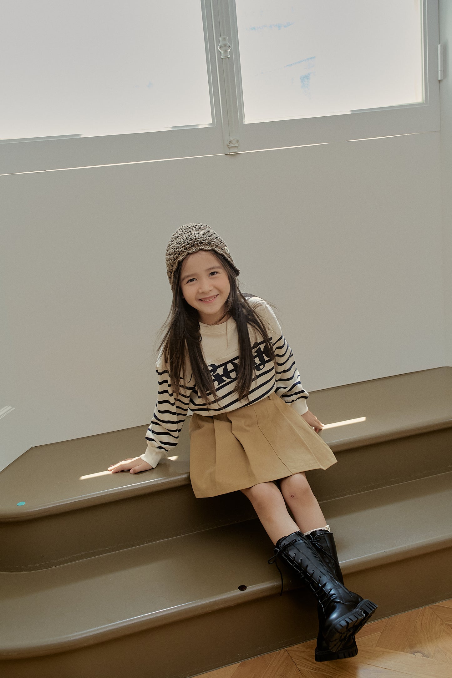 Belted Cotton Skirt