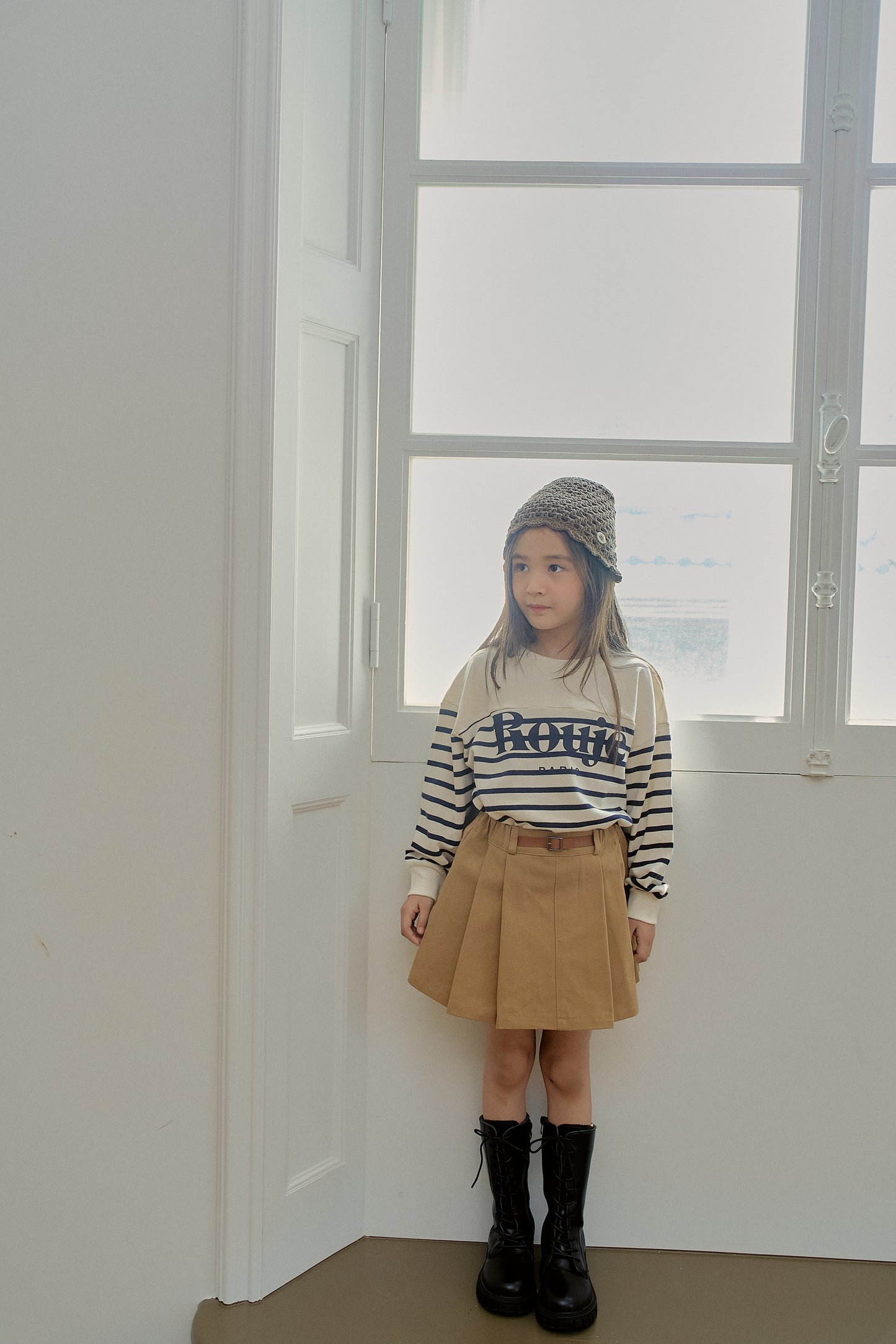 Belted Cotton Skirt