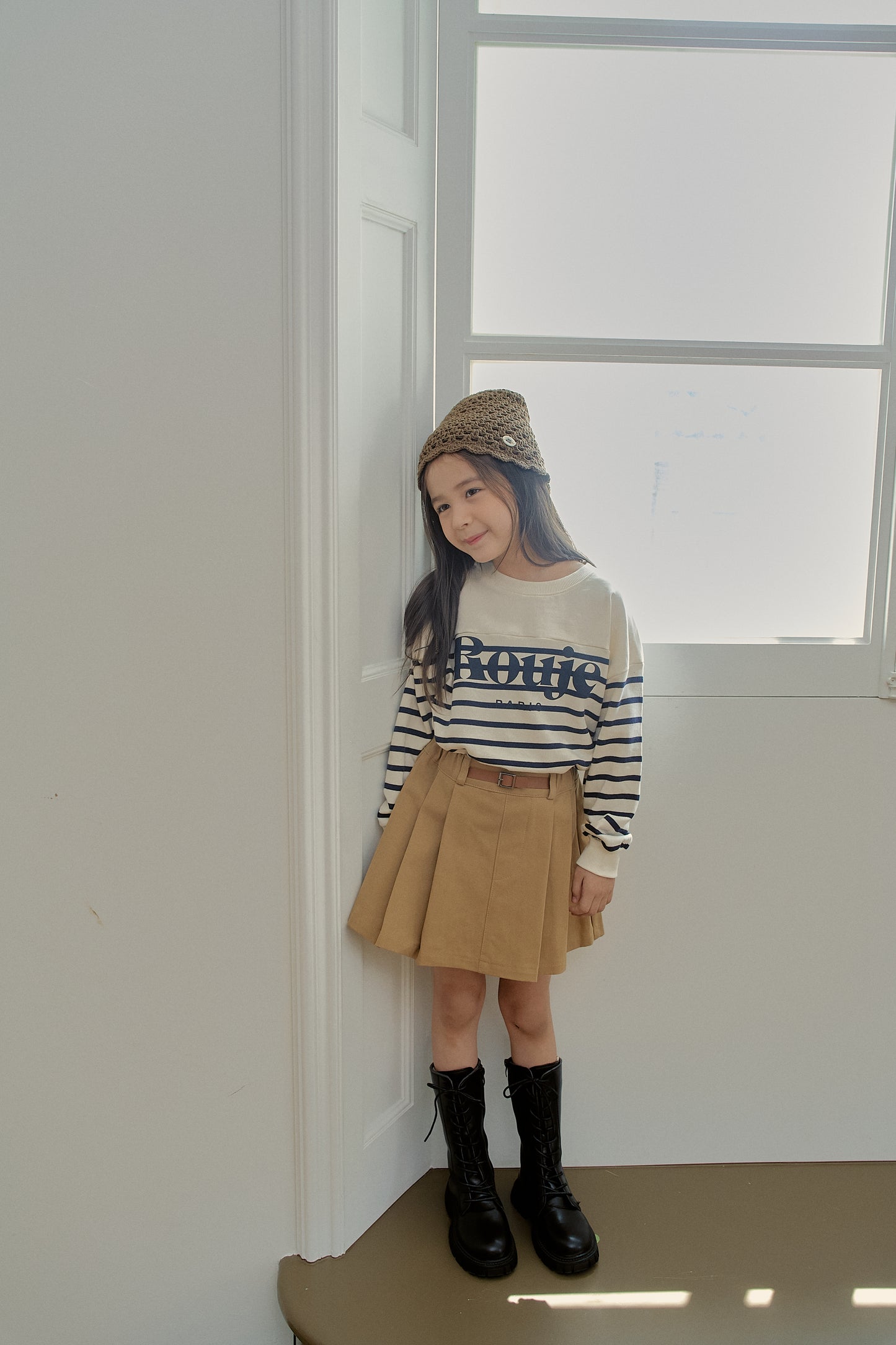 Belted Cotton Skirt