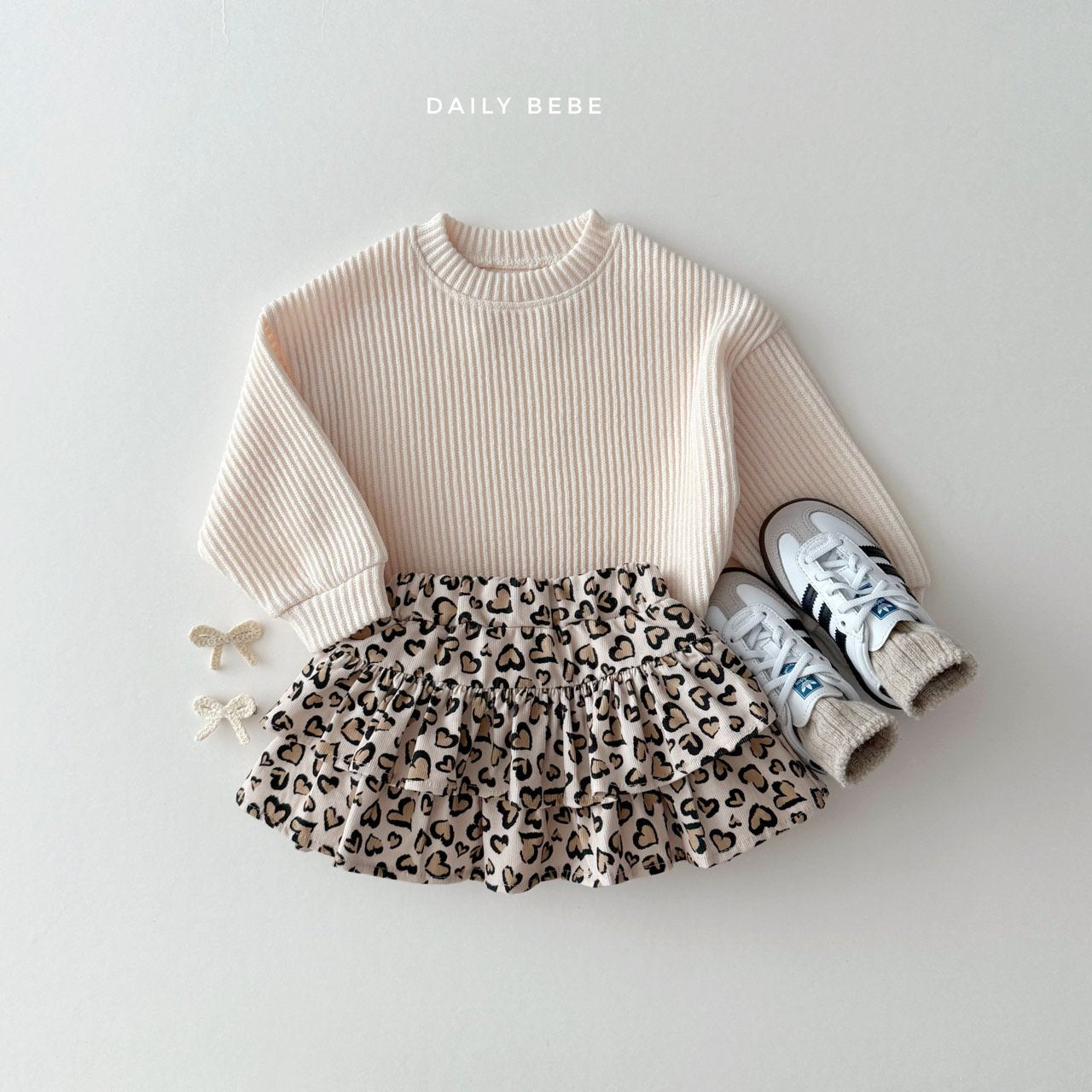 Corduroy Layered Skirt