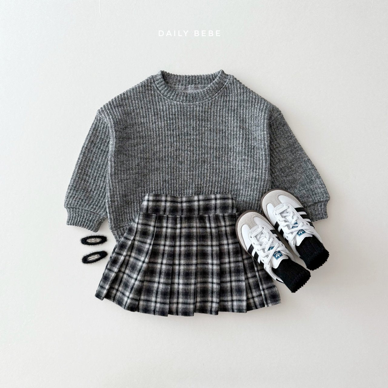 Ribbed Knit Sweatshirt