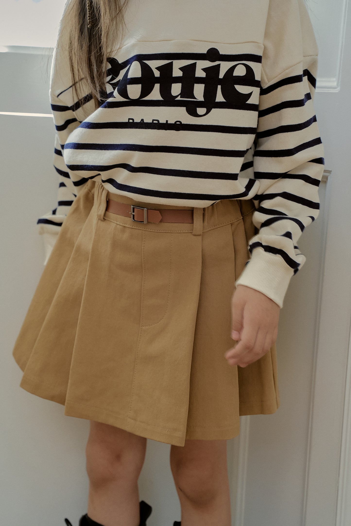 Belted Cotton Skirt