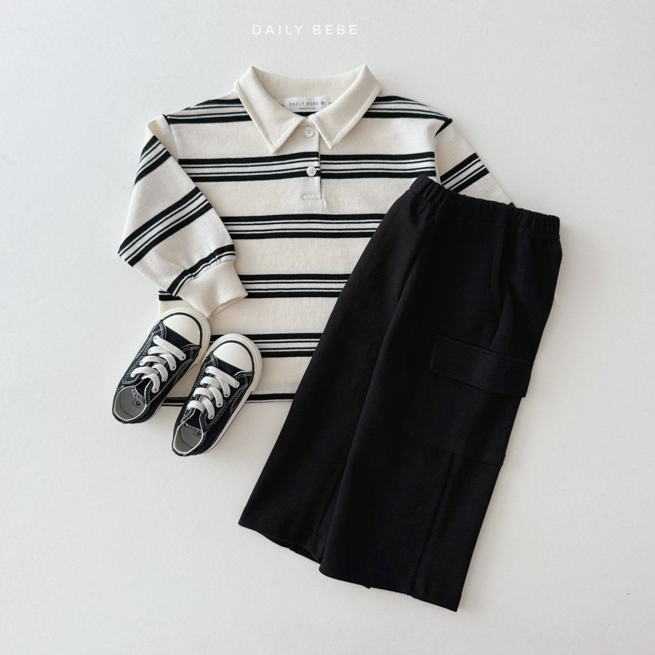 Striped Polo Tee
