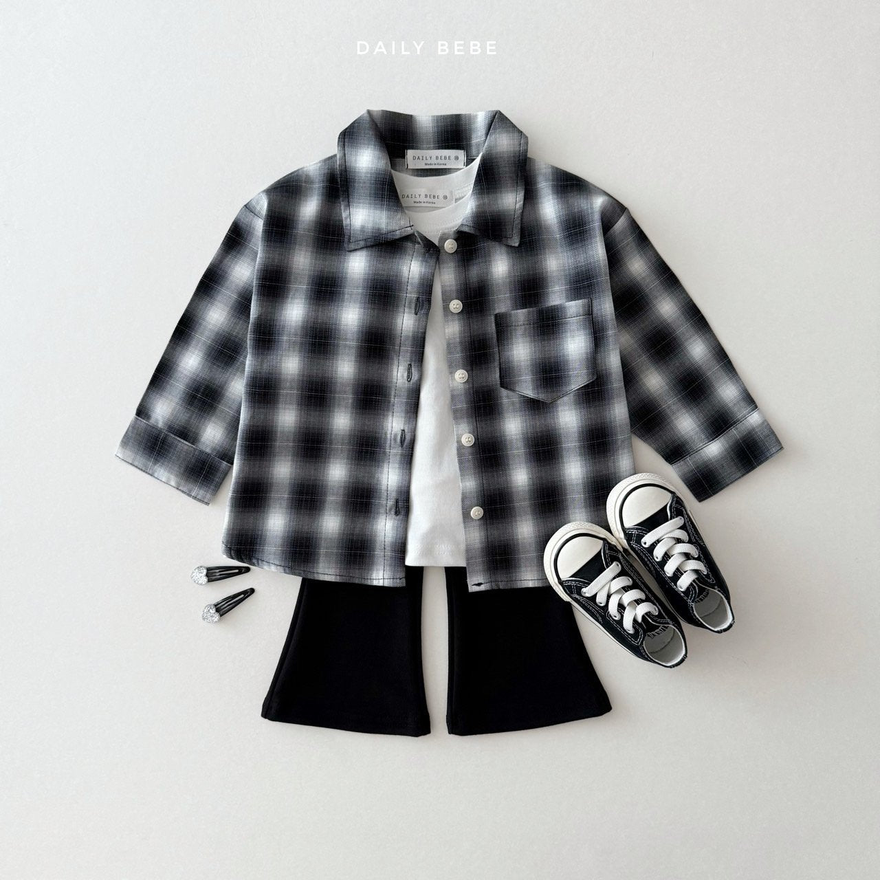 Fall Plaid Button-Up Shirt