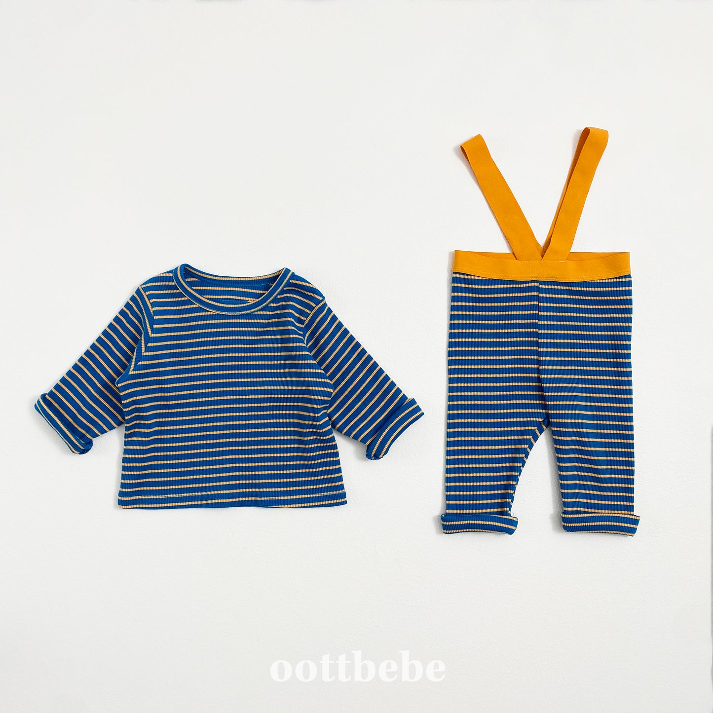 Baby Macaron Overall Set