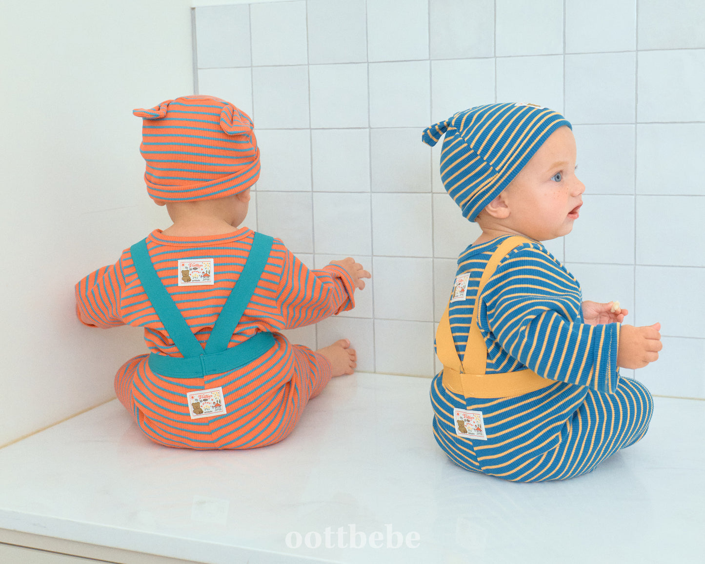 Baby Macaron Overall Set
