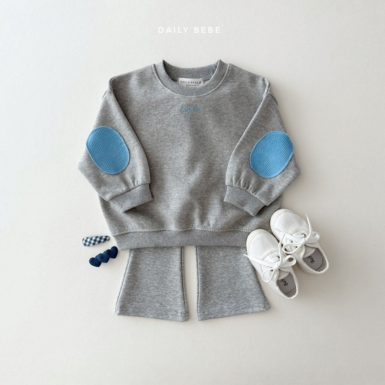 Hug Me Elbow Patch Sweatshirt