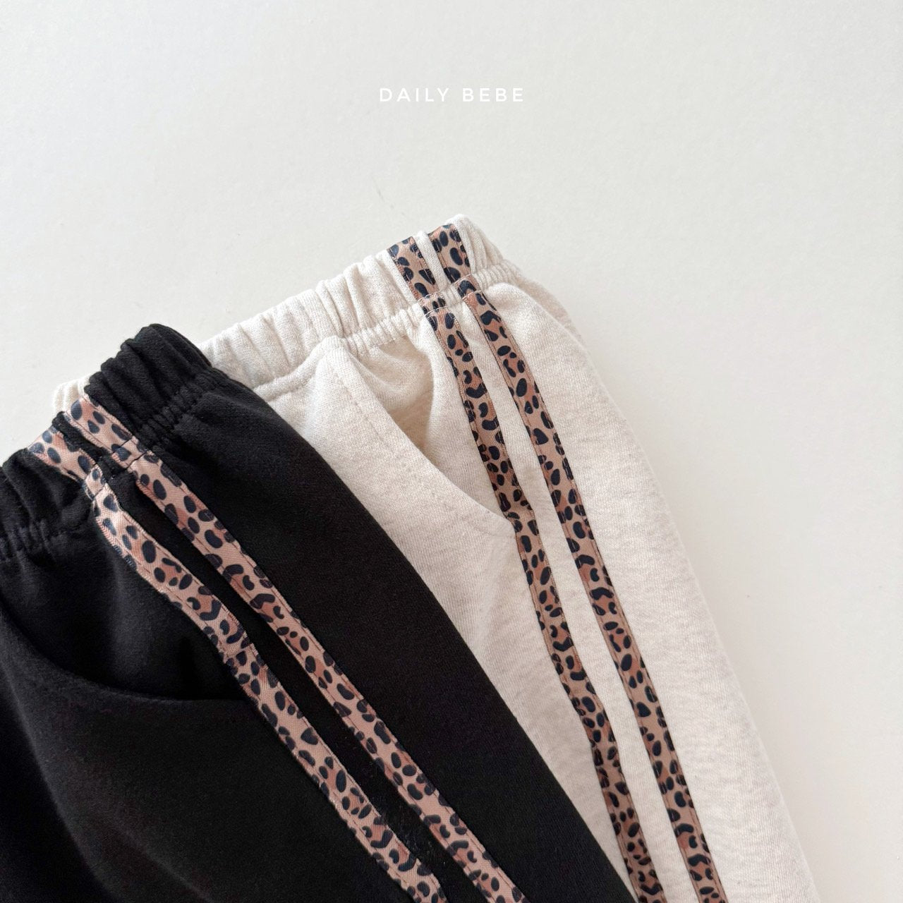 Leopard Side Tape Joggers