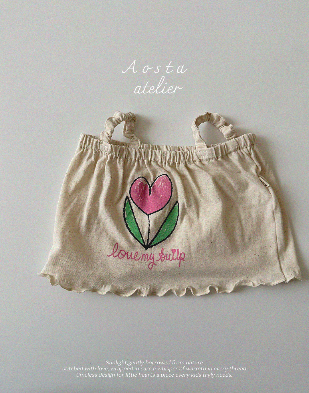 Linen Tulip Top