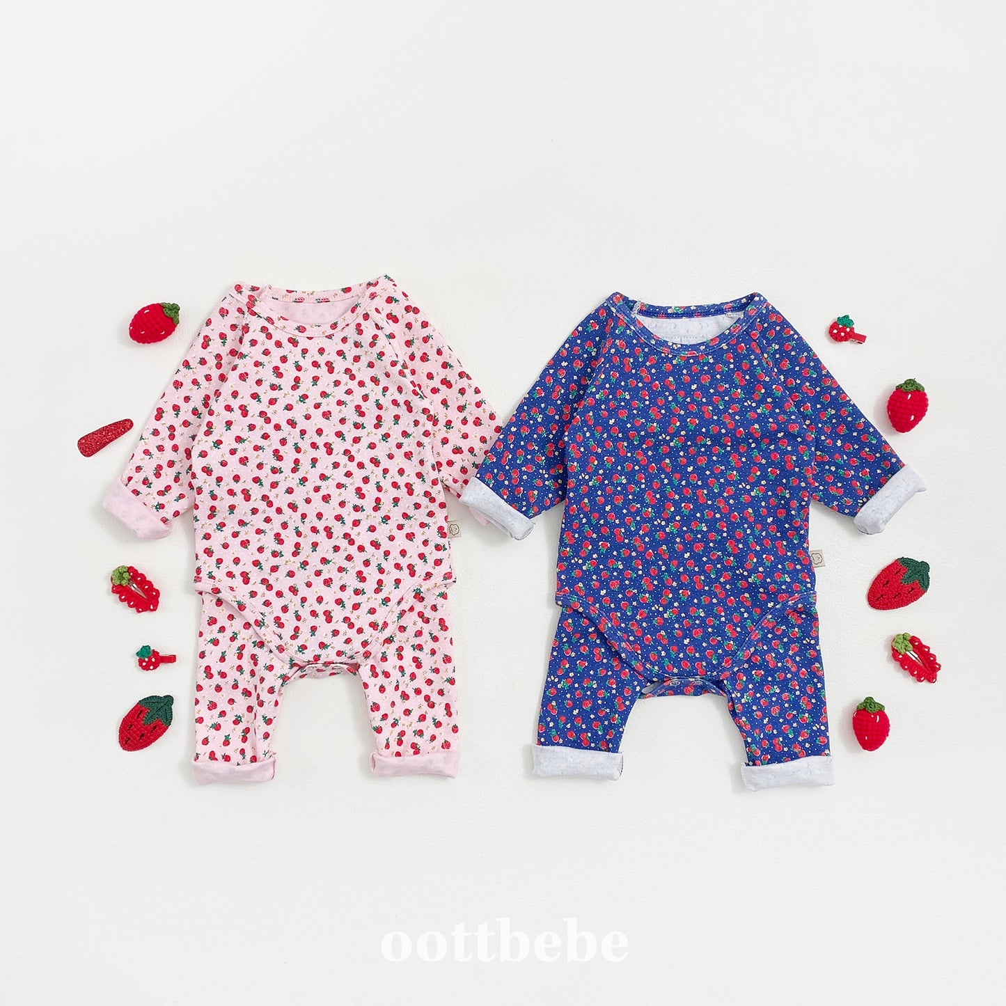 Baby Strawberry Set (Suit & Leggings)