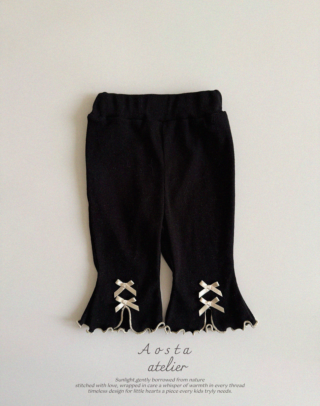 Ribbed Ribbon Pants