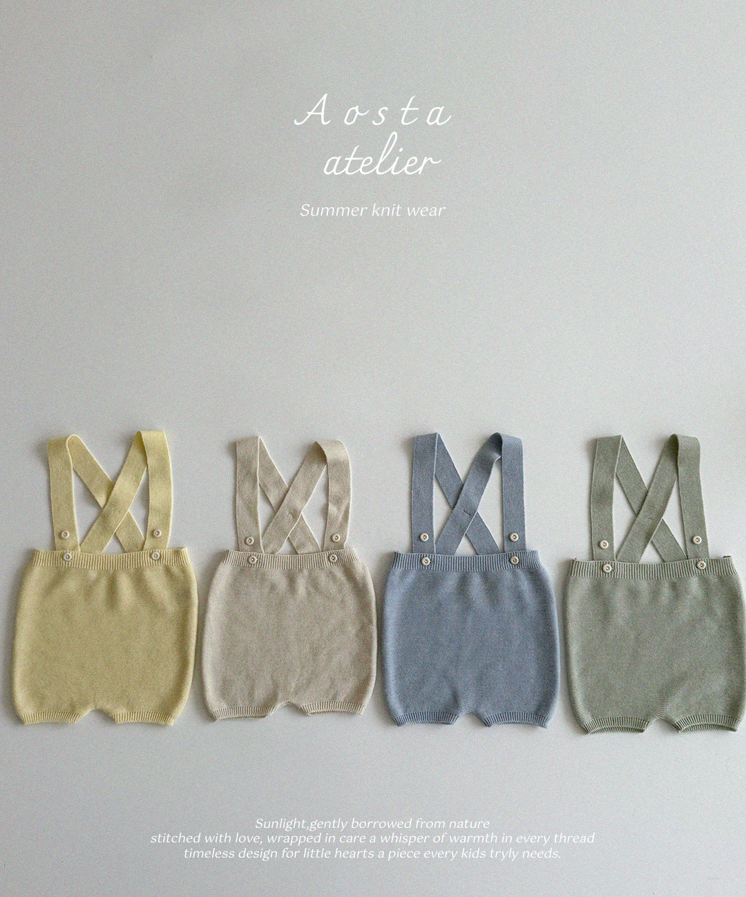 Spring Knit Overalls