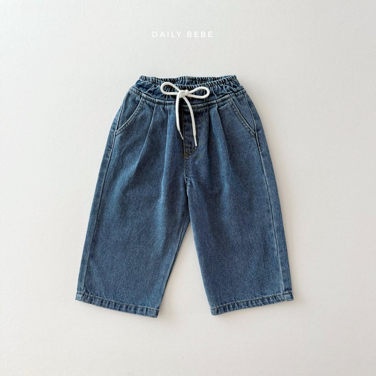 하의) 밴딩 데님 팬츠