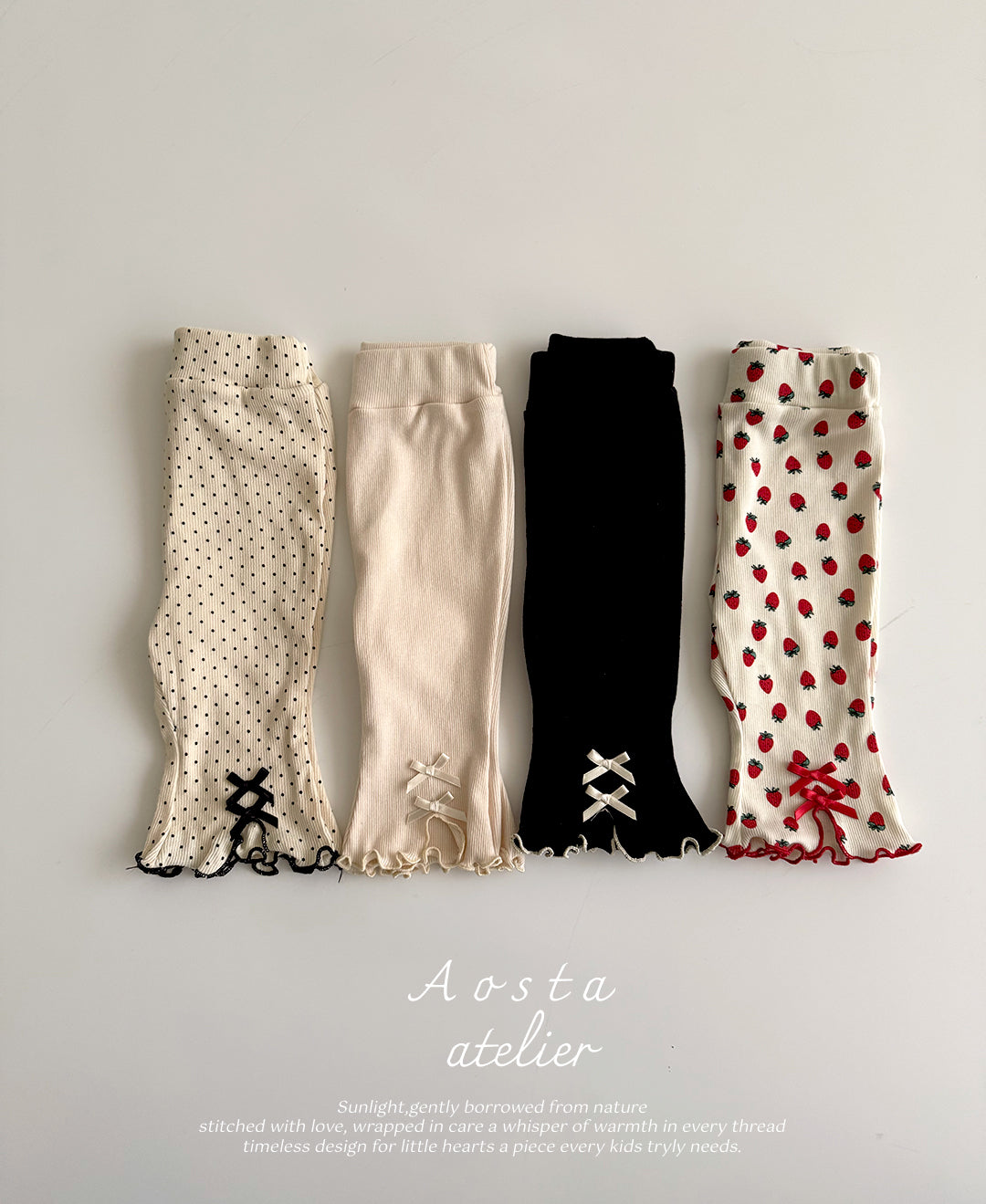 Ribbed Ribbon Pants