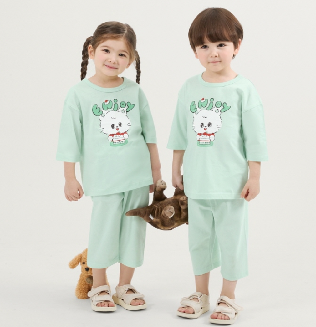 Joy Cat Pajamas(7/10 Cotton)