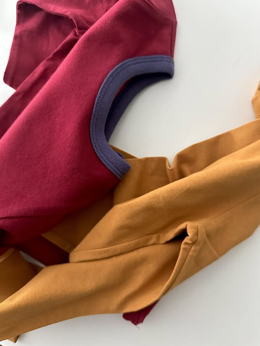 Supima Color Block Loungewear Set