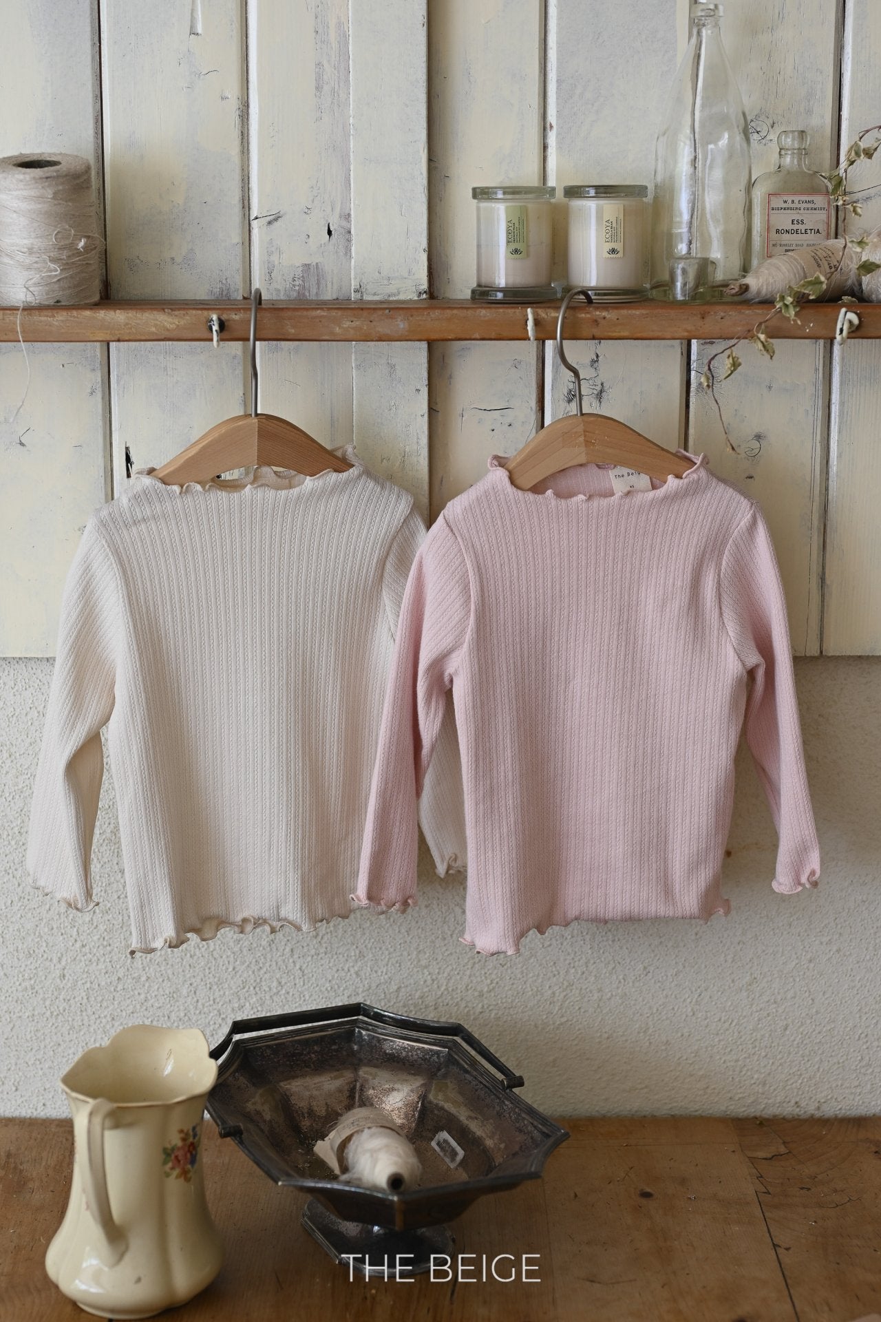 Ribbed Mock Neck T-Shirt