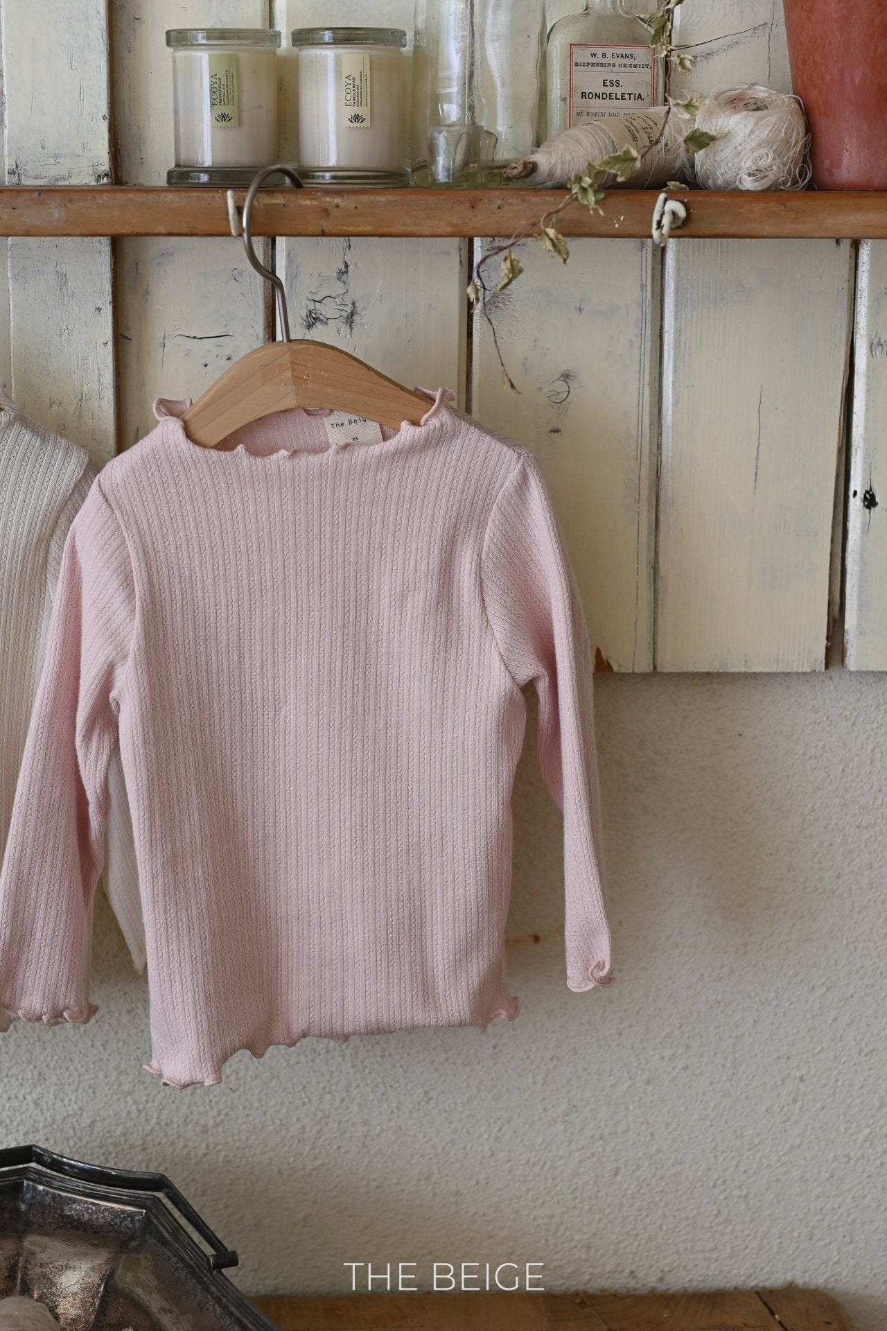 Ribbed Mock Neck T-Shirt