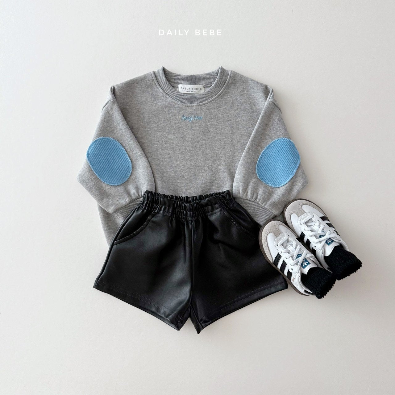 Hug Me Elbow Patch Sweatshirt
