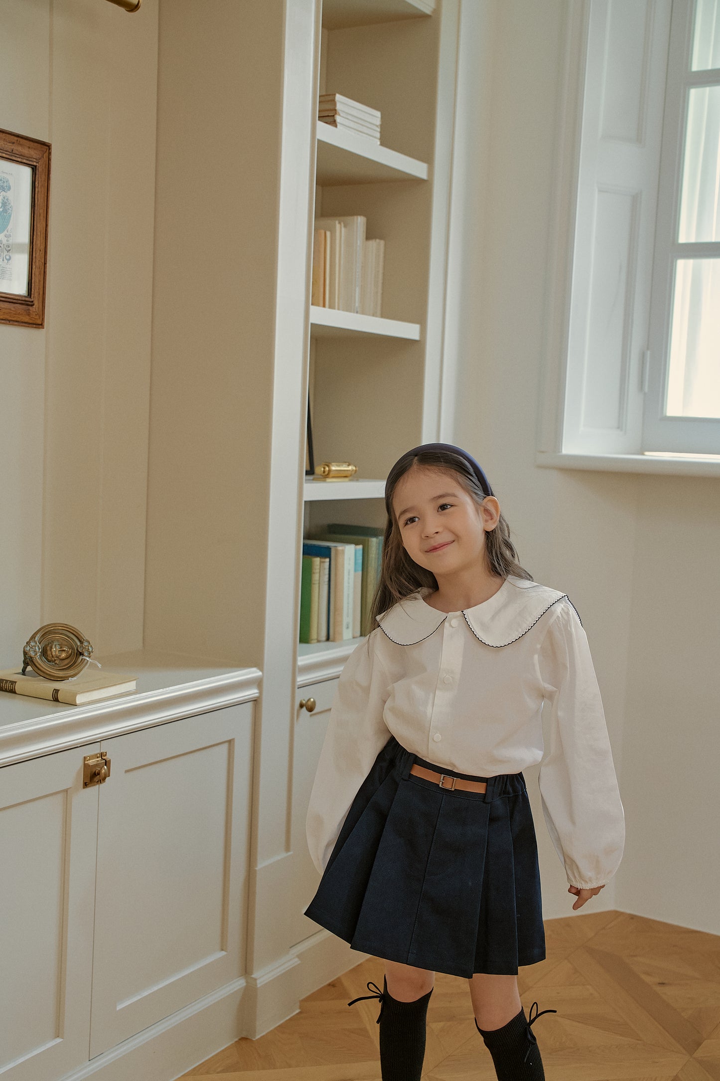 Belted Cotton Skirt