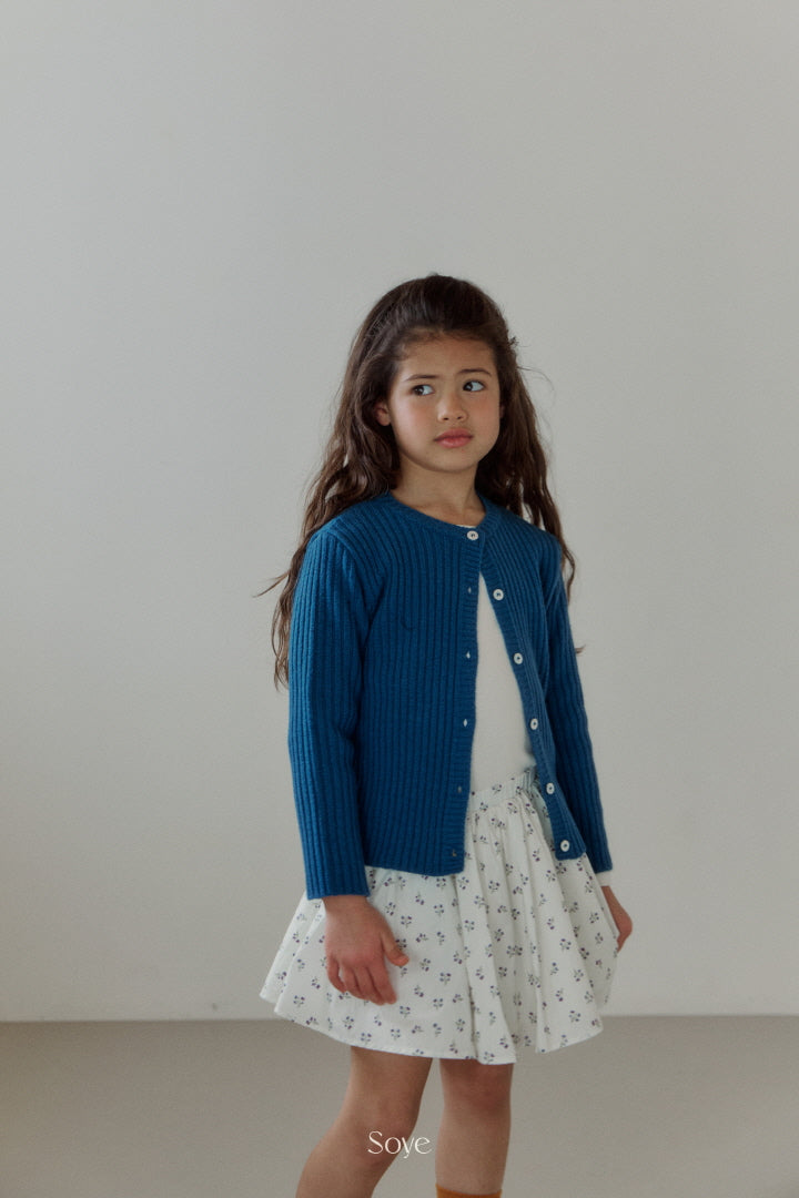 Cashmere Ribbed Cardigan