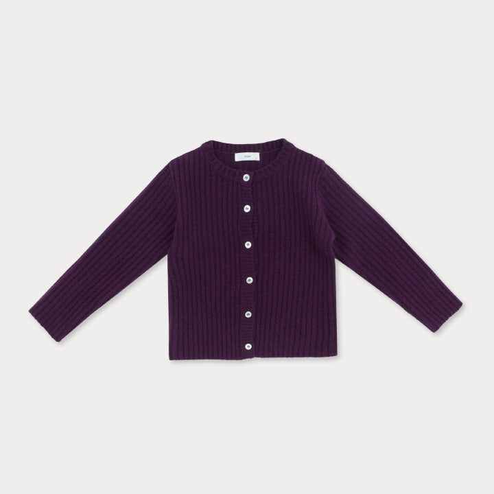 Cashmere Ribbed Cardigan