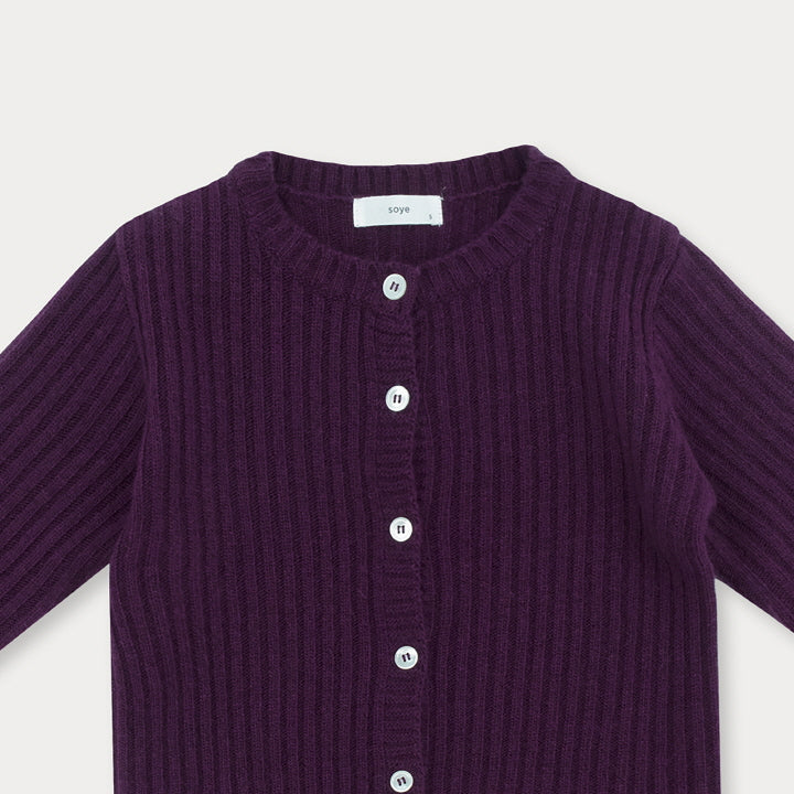 Cashmere Ribbed Cardigan