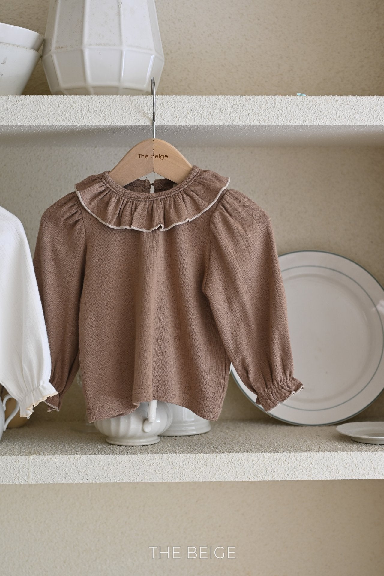 Frilled Collar Top