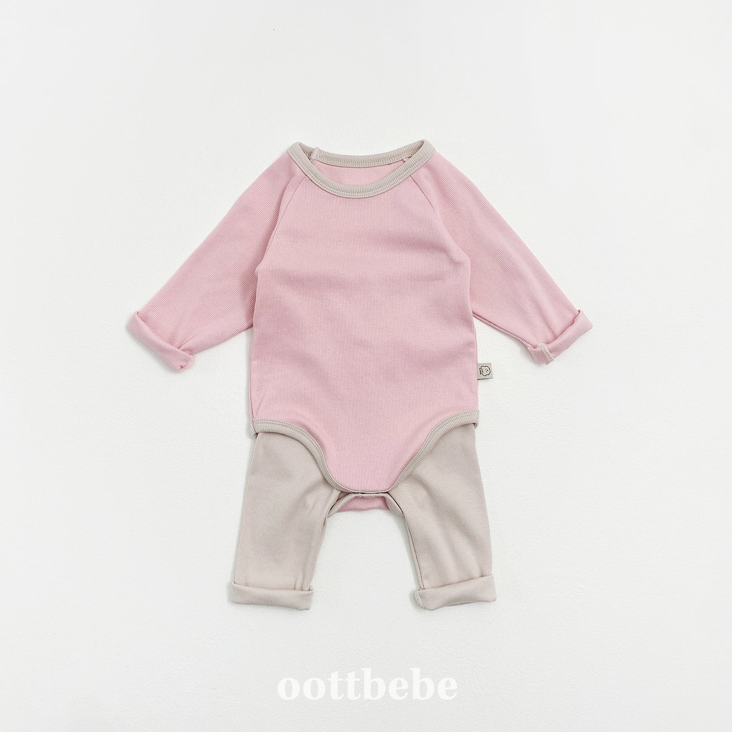 Pudding Modal Ribbed Bodysuit Set (with Leggings)