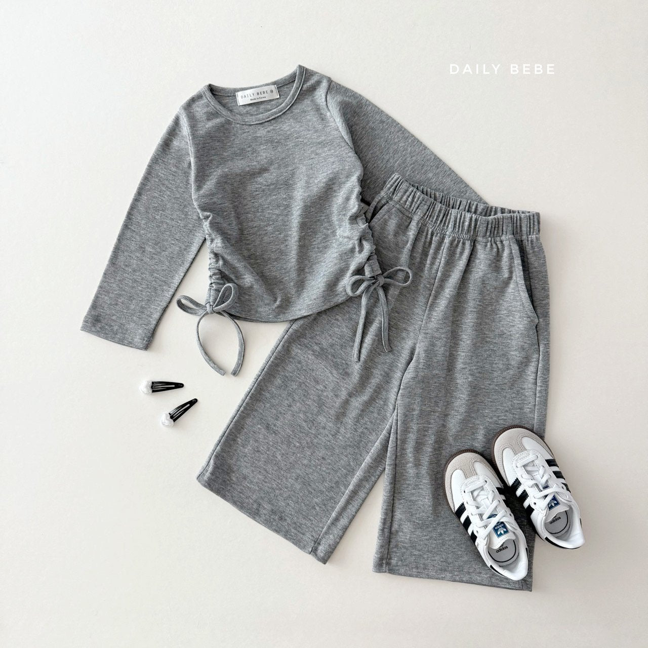 Side Tie Ruched Top & Pants Set