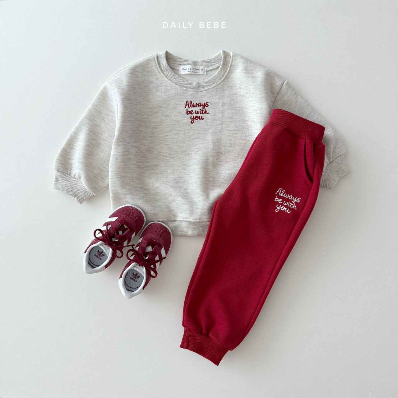 Always Embroidered Sweat Jogger Set